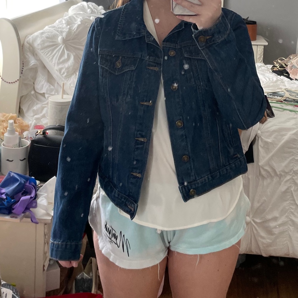 Dark wash jean jacket